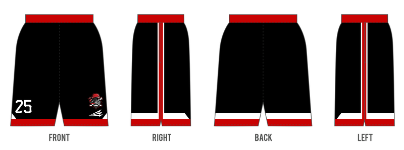 Cape Fear Pirates Custom Revolution Pocket Shorts #RV1