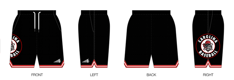 Cape Fear Pirates Custom Retro Mesh Shorts #MS1