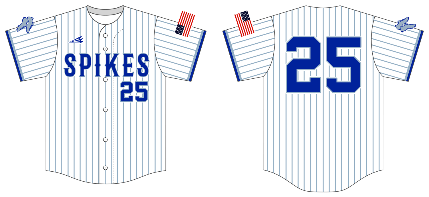 Salina Spikes Custom HexaFlex Baseball Jersey #J35d