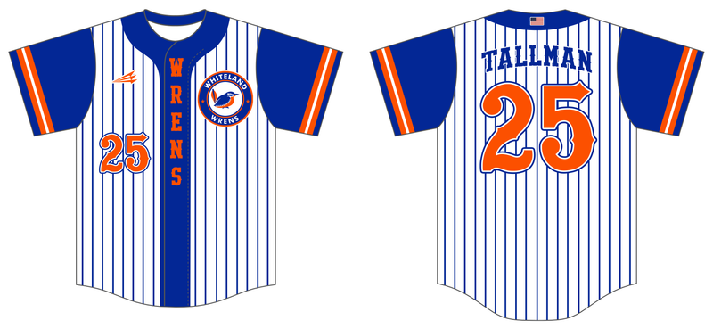 Whiteland Wrens Custom HexaFlex Baseball Jersey #J13