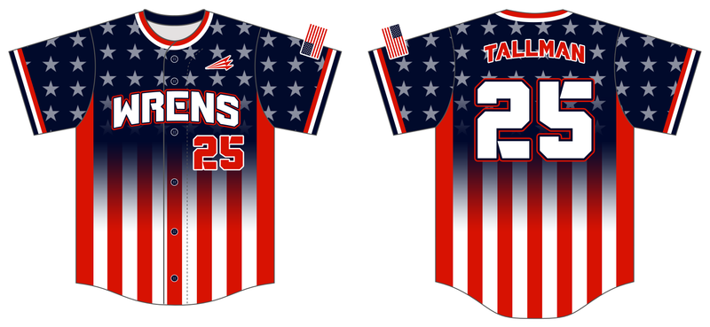 Whiteland Wrens Custom HexaFlex Baseball Jersey #J16
