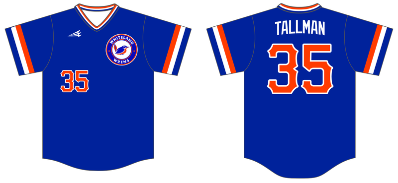 Whiteland Wrens Custom HexaFlex Baseball Jersey #J15