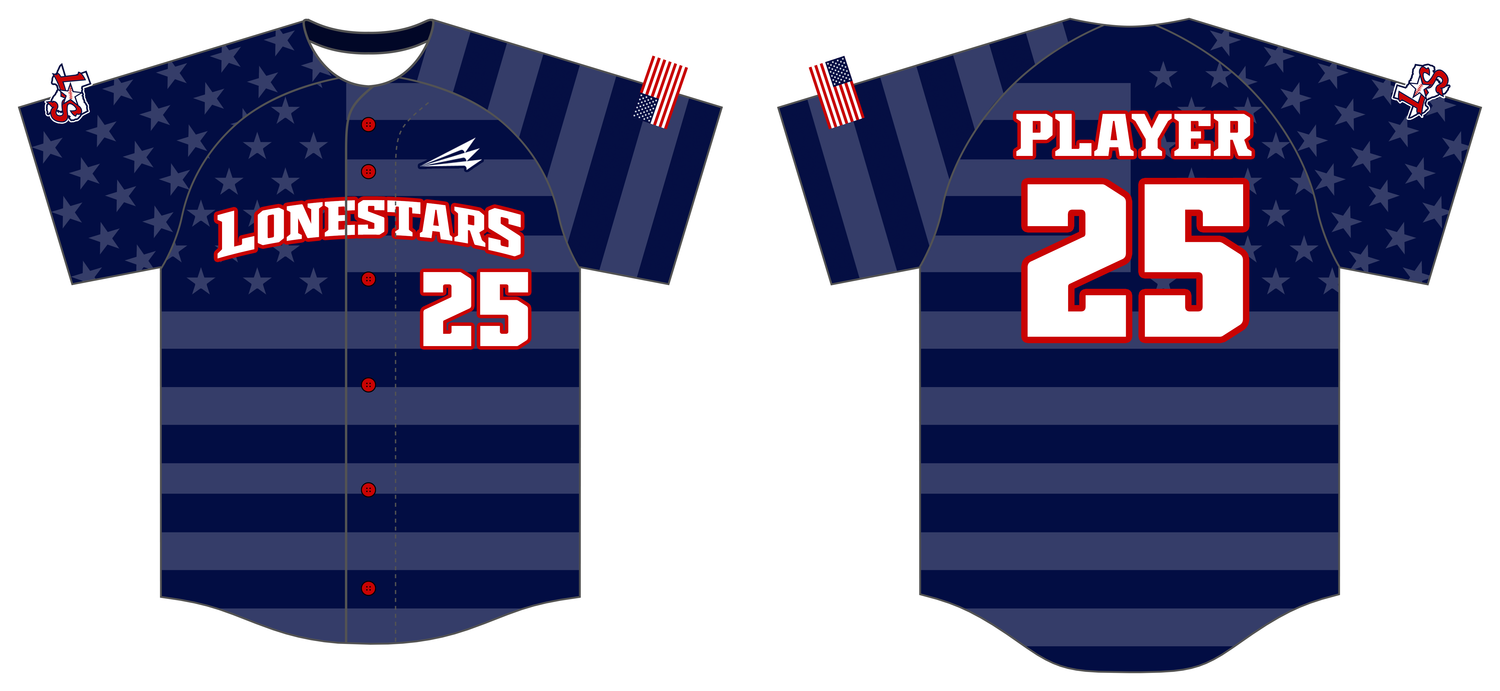 Lonestars (Garza) Custom Hexaflex Baseball Jersey #J5