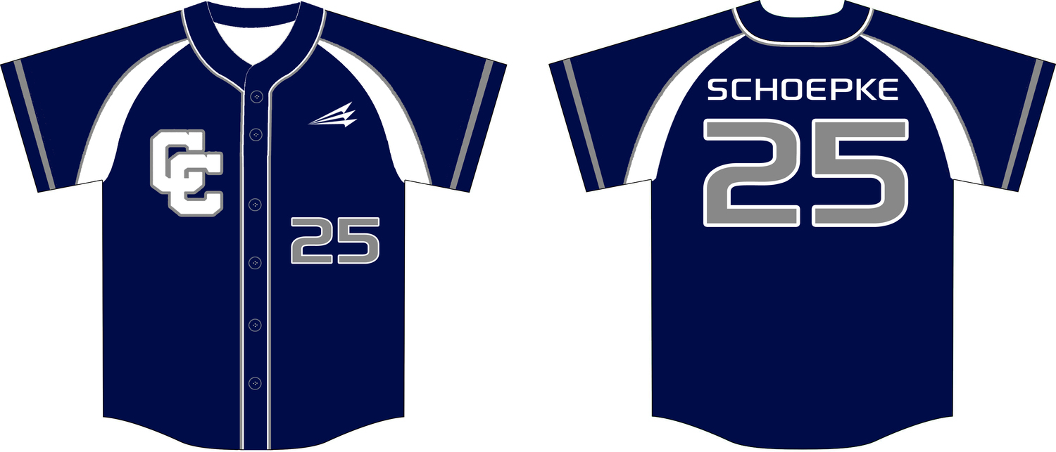 Cary Crusaders Custom Baseball Jersey Design #1