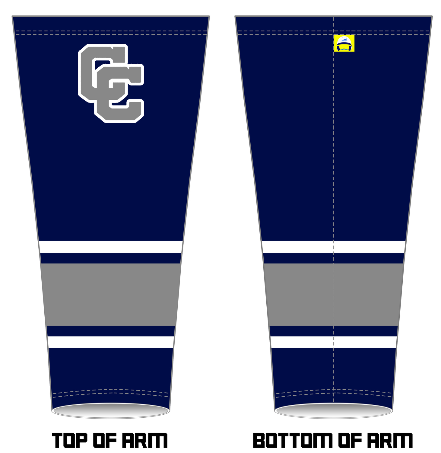 Cary Crusaders Baseball Custom Arm Sleeve #1 (One Sleeve)