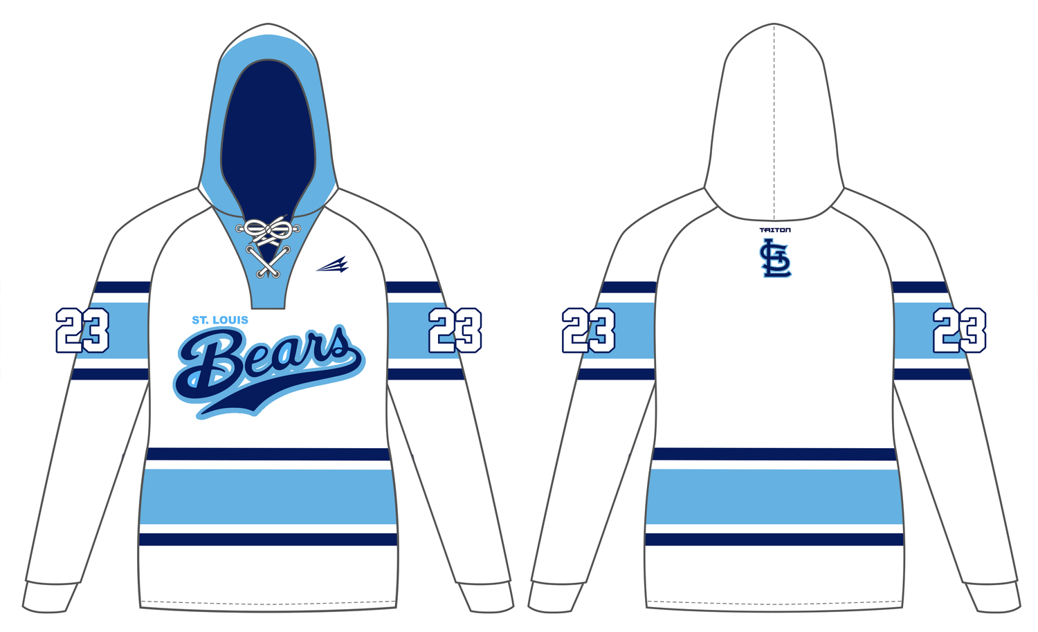 St. Louis Bears Custom Hockey Hoodie #HH3