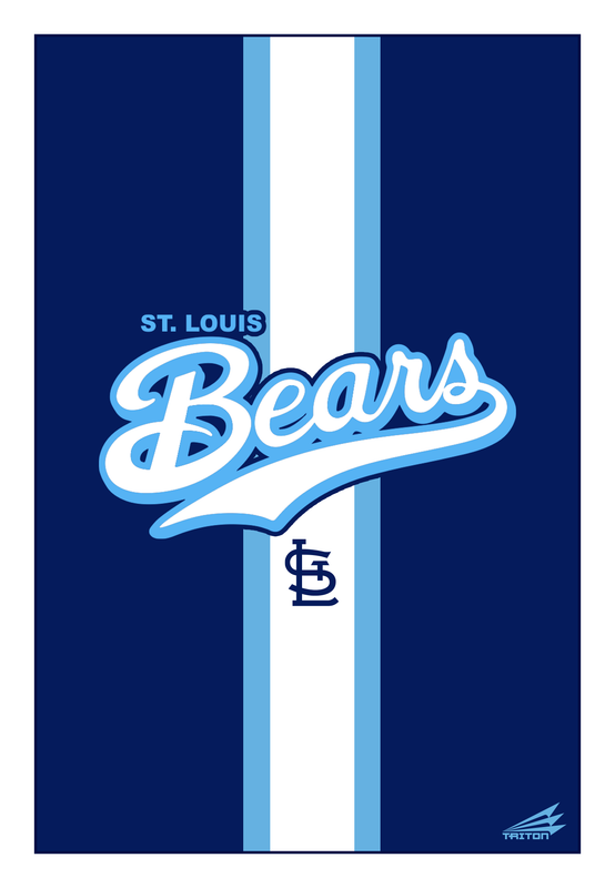 St. Louis Bears Custom 4&#39;x6&#39; Blanket #BLK1