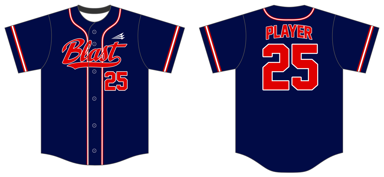 DC Blast Custom HexaFlex Baseball Jersey #J4B
