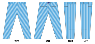 Oklahoma Blue Jays Custom Athletic Cut Baseball Pants #BP6A