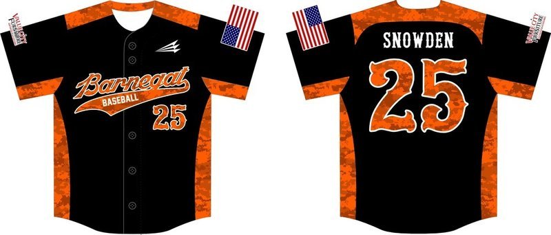 Barnegat Custom Baseball Jersey Design #1C