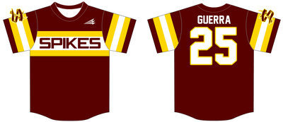 Deer Park Spikes Custom Baseball Jersey Design #5B