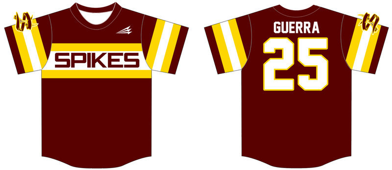 Deer Park Spikes Custom Baseball Jersey Design #5B