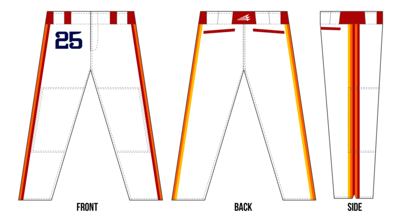 Astros (Martinez) Custom Baseball Pants Design #3