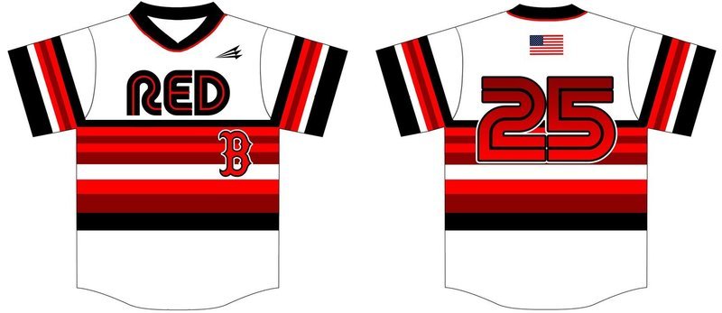Burleson Red Custom Baseball Jersey Design #2c