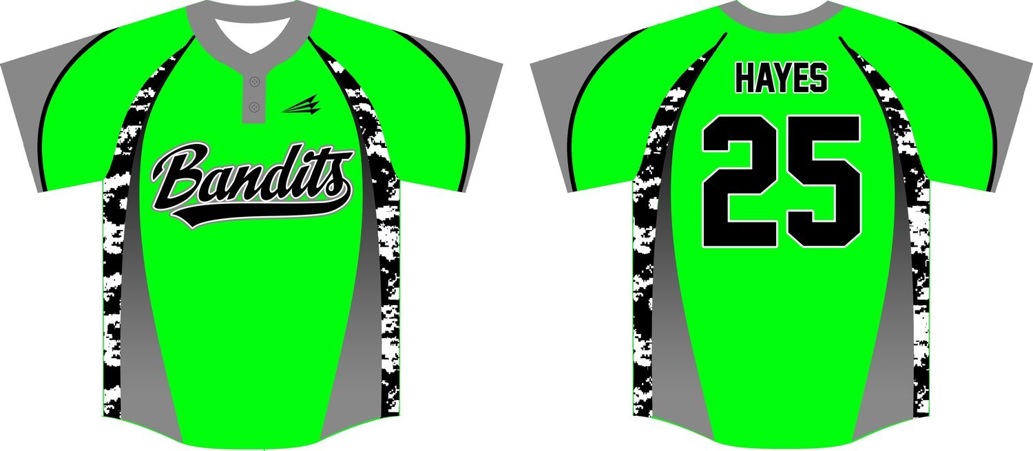 Bandits (Hayes) Custom Baseball Jersey Design #6