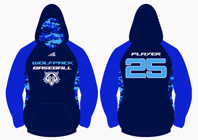 North Texas Wolfpack Baseball Hoodie 2