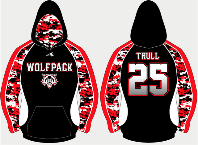 North Texas Wolfpack Baseball Hoodie 1
