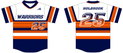 Acworth Warriors Custom Baseball Jersey Design #3B