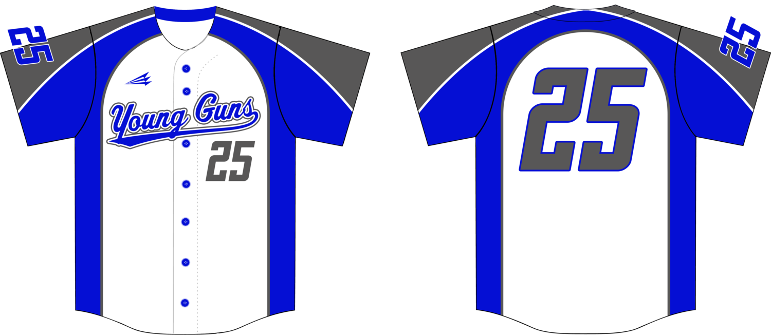 Young Guns (Noirfalise) Custom Baseball Jersey Design #6D