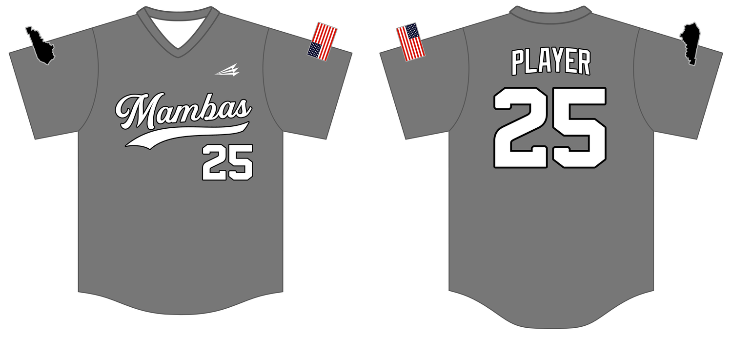 Mambas Baseball Custom NanoDri Baseball Jersey #J16