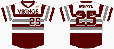 Valhalla Vikings Custom Baseball Jersey #2
