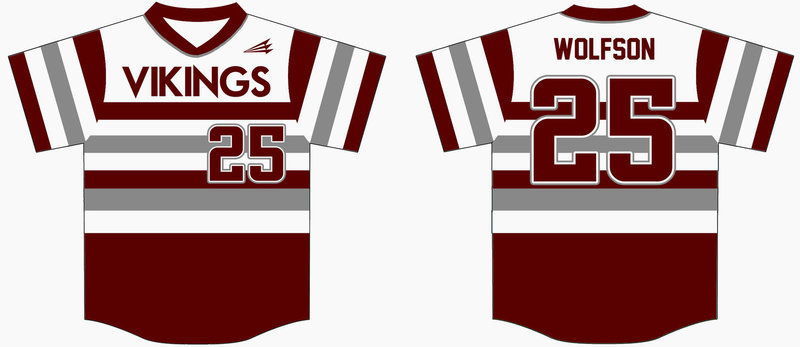 Valhalla Vikings Custom Baseball Jersey #2