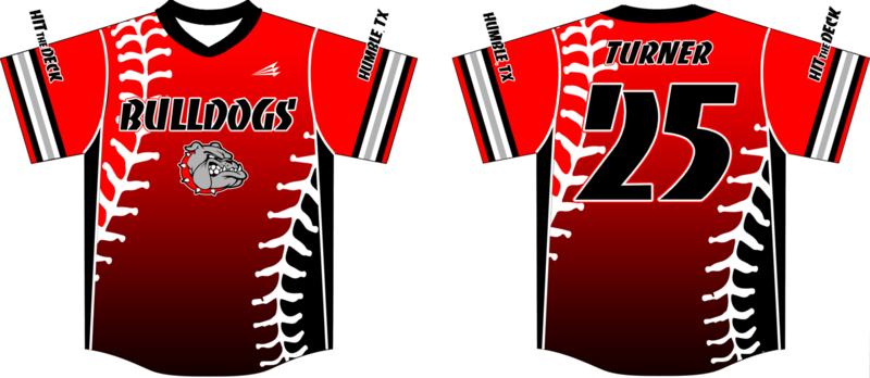 Bulldogs (Turner) Custom Baseball Jersey Design #6C