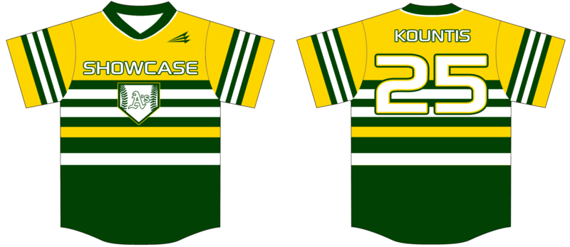 Akron A&#39;s Showcase Custom Baseball Jersey Design #1