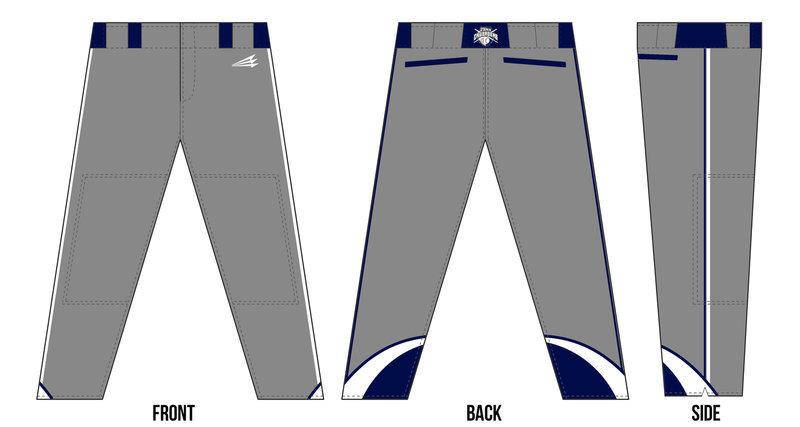 Cary Crusaders Baseball Custom Pants #1B
