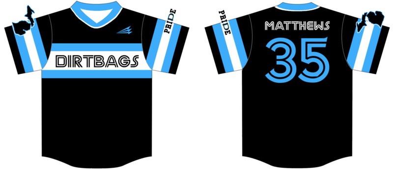 Adrian Dirtbags Custom Baseball Jersey Design #5B