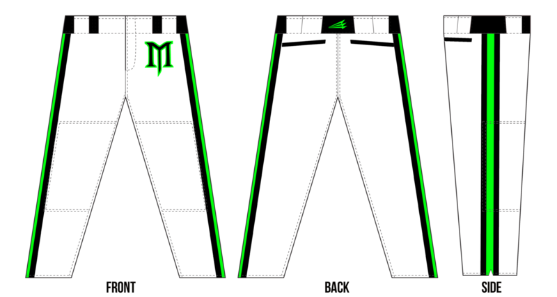 Music City Menace Custom Baseball Pants #3B