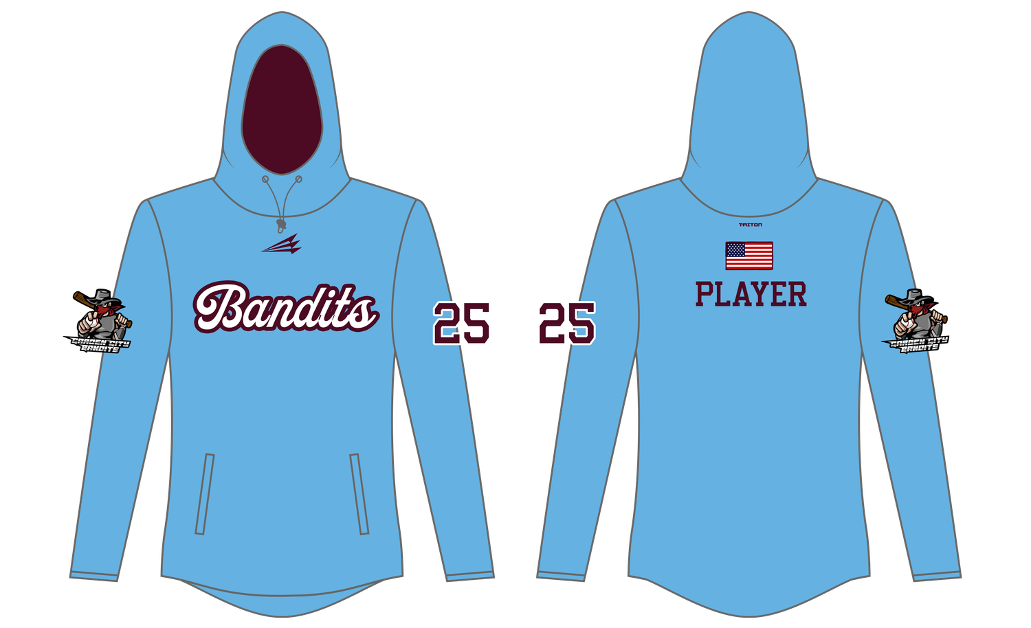 Garden City Bandits Custom QuadFlex Hoodie #QF3