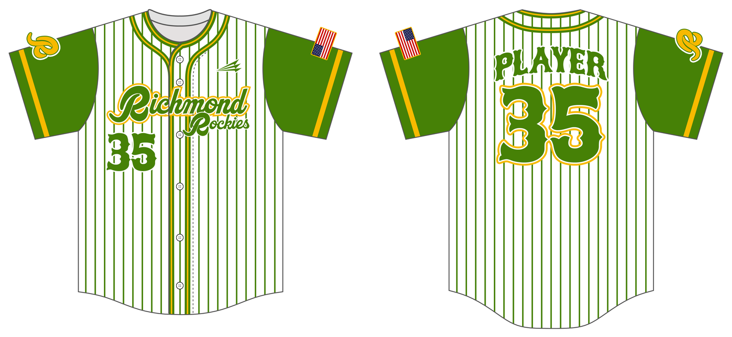Richmond Rockies Custom Nanodri Baseball Jersey #J3D