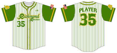 Richmond Rockies Custom Nanodri Baseball Jersey #J3D