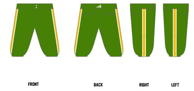 Richmond Rockies Custom Knicker Baseball Pants #BP1A