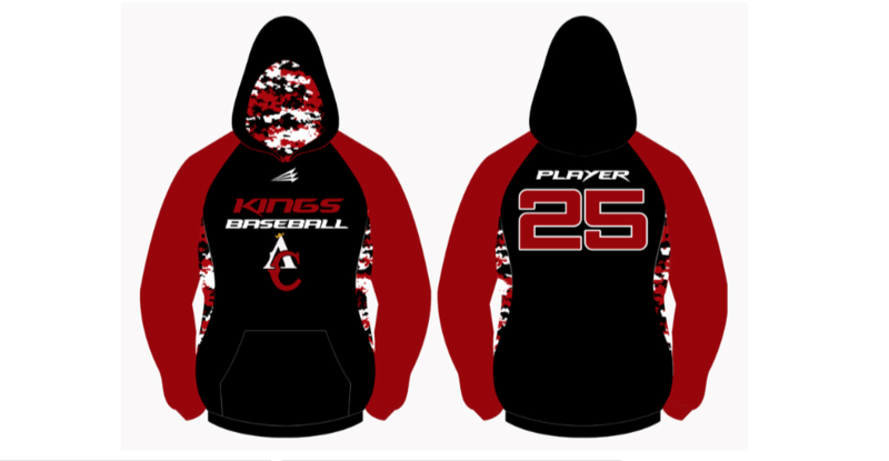 Andrew County Kings Custom Baseball Jersey Design Vulcan Hoodie