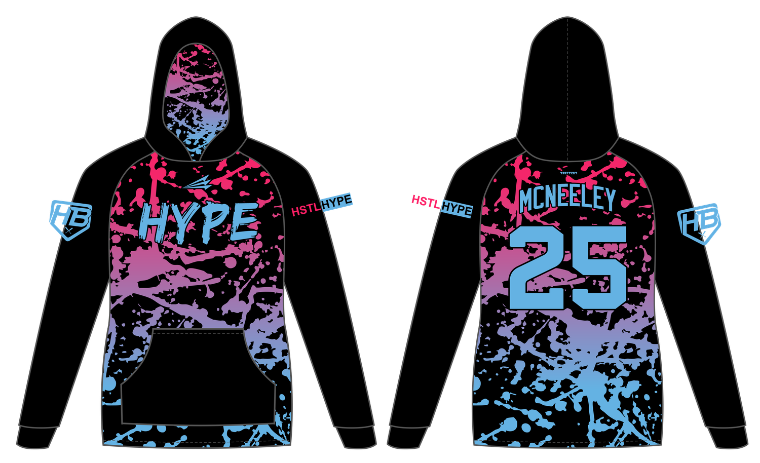 Hype Baseball Custom Vulcan Hoodie #VH1
