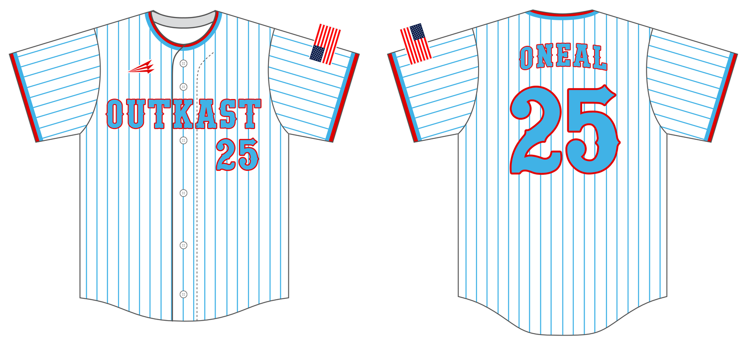325 OutKast Custom NanoDri Baseball Jersey #J7