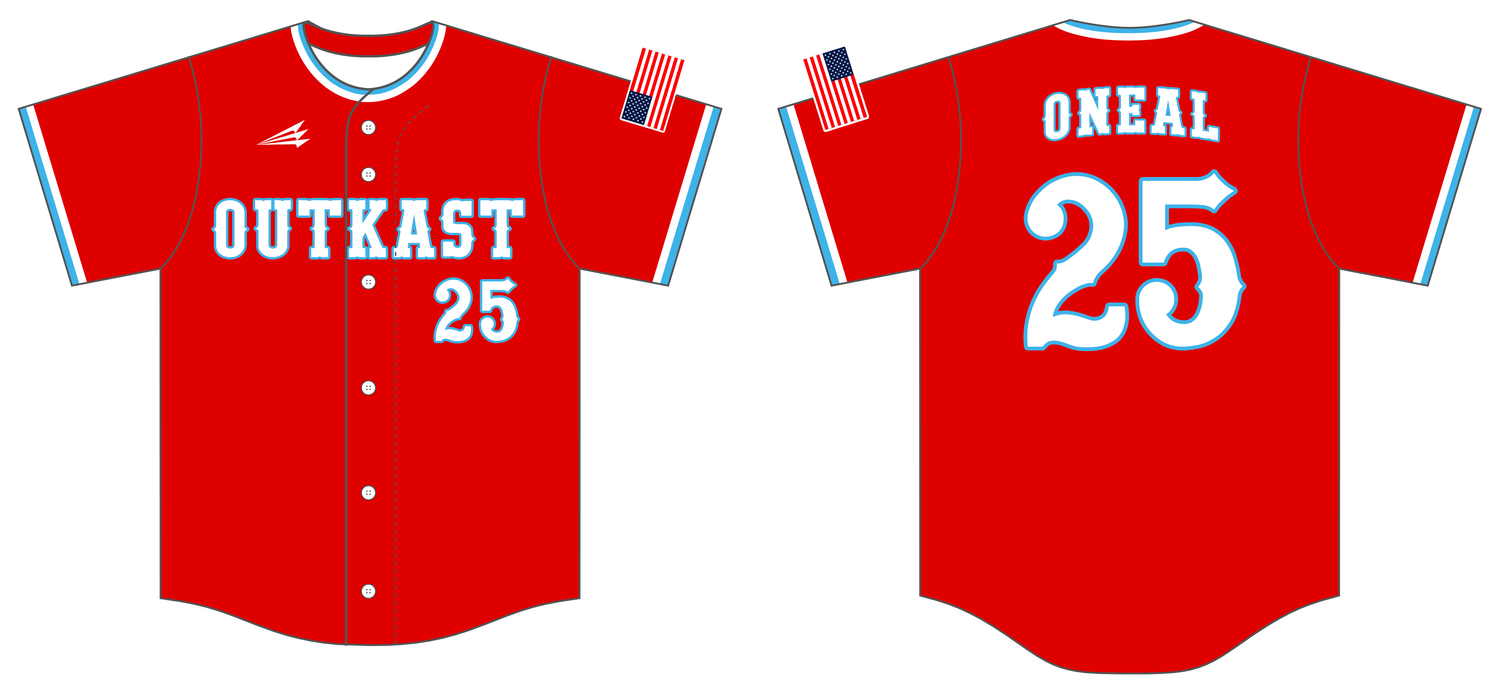 325 OutKast Custom NanoDri Baseball Jersey #J8