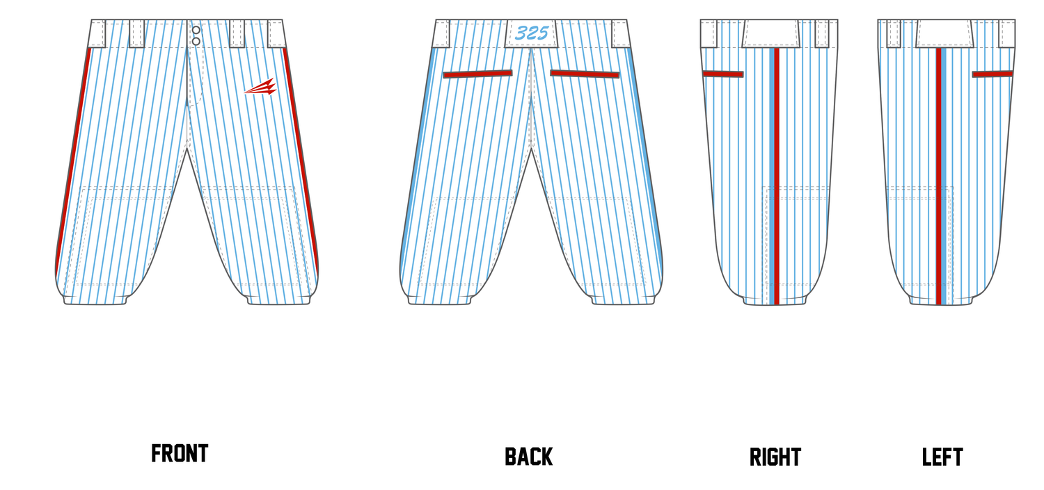 325 OutKast Custom Athletic Baseball Pant #BP7b