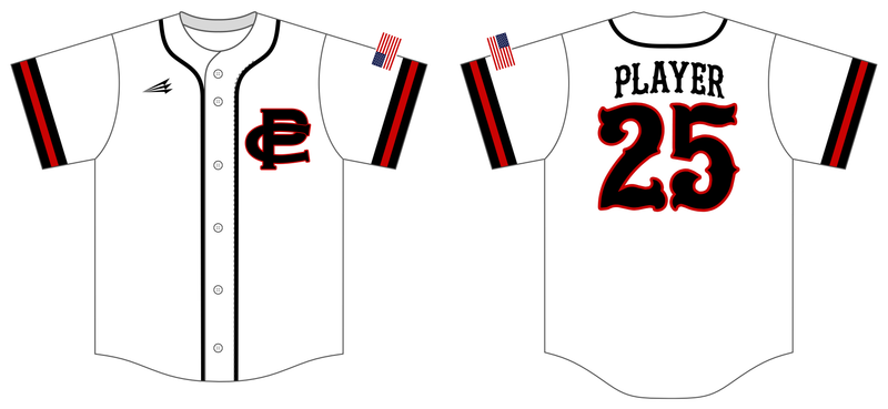 Pershing County Mustangs Custom HexFlex Baseball Jersey #J1