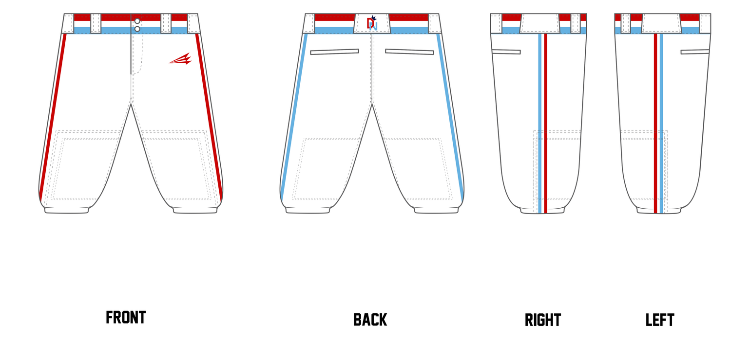 Dinger Nation Custom Knicker Baseball Pants #BP15B