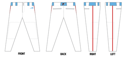 Arkansas Hornets Custom Athletic Baseball Pant #BP3C
