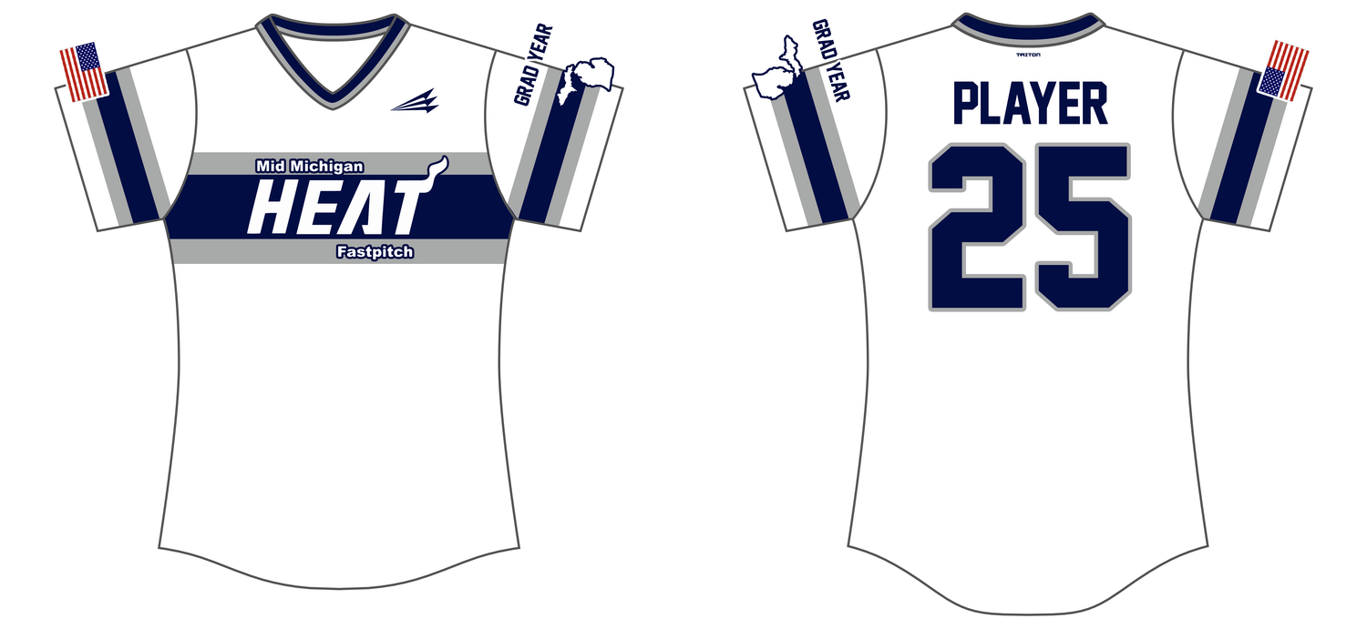 Mid Michigan Heat Custom HexaFlex Softball Jersey #J1D