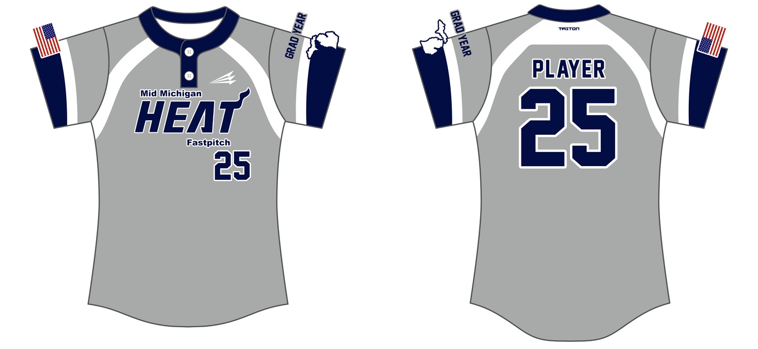 Mid Michigan Heat Custom HexaFlex Softball Jersey #J4