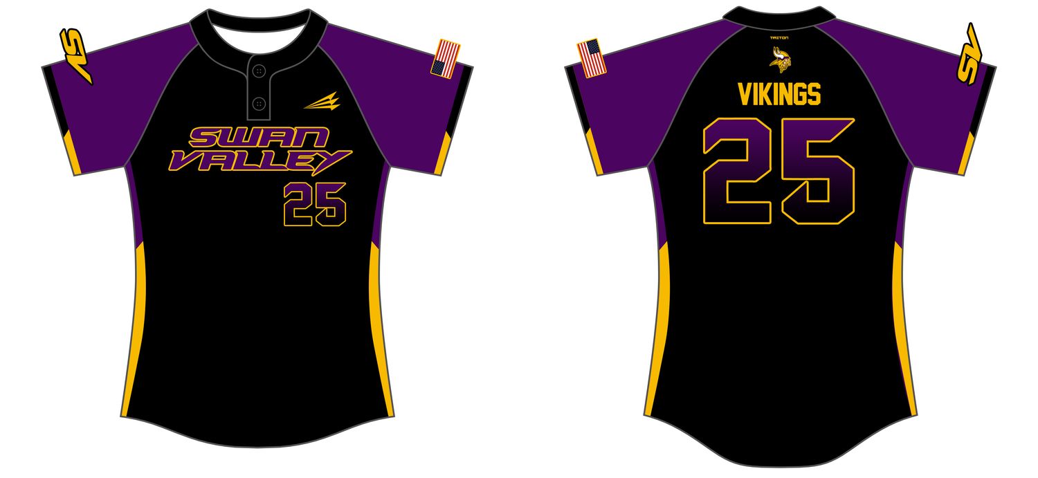 Swan Valley Vikings Custom NanoDri Softball Jersey #J2B