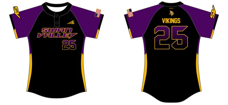 Swan Valley Vikings Custom NanoDri Softball Jersey #J2B