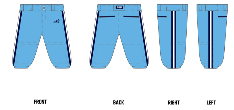 Salina Spikes Custom Knicker Baseball Pant #BP58a
