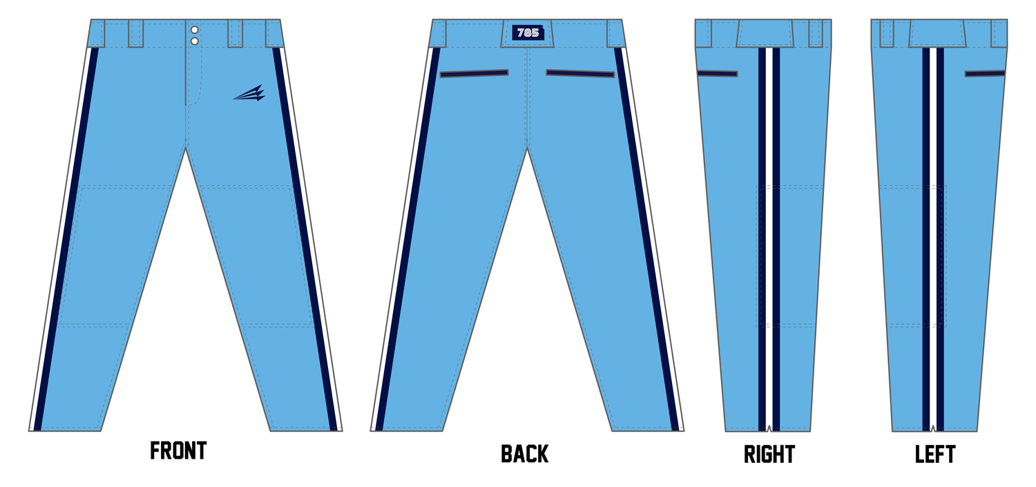 Salina Spikes Custom Athletic Baseball Pant #BP58d