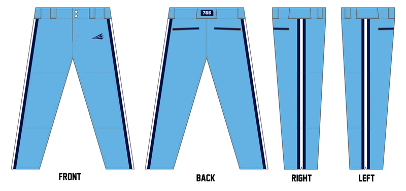 Salina Spikes Custom Athletic Baseball Pant #BP58d